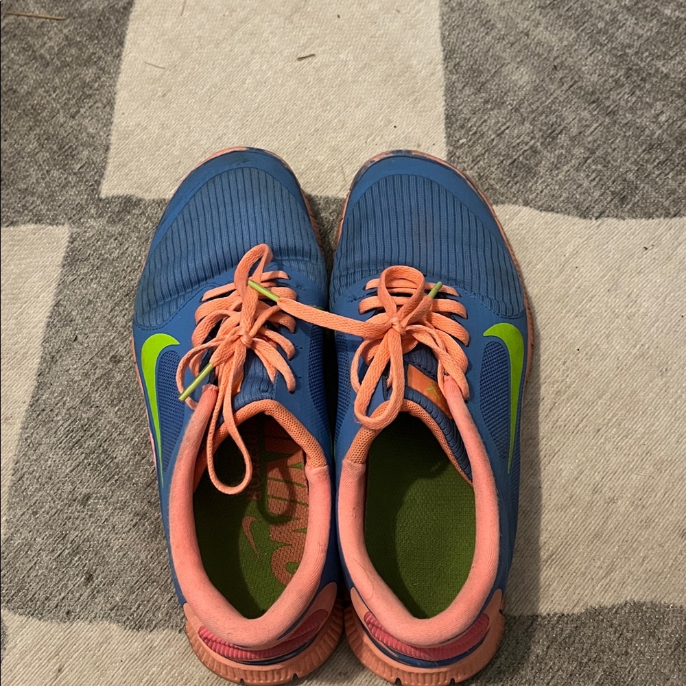 Nike Blue and Orange Sneakers